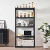 image:imageVEVOR Storage Shelves 3000 lbs 5 Tier Garage Storage Shelving 18 D x 48 W x 78 H Adjustable Metal Shelves for Garage Shelves Utility Rack Shelf Ideal for Kitchen Warehouse Basement Black18 D x 36 W x 72 H