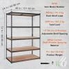 image:imageVEVOR Storage Shelves 3000 lbs 5 Tier Garage Storage Shelving 18 D x 48 W x 78 H Adjustable Metal Shelves for Garage Shelves Utility Rack Shelf Ideal for Kitchen Warehouse Basement Black24 D x 48 W x 72 H