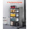 image:imageVEVOR Storage Shelves 3000 lbs 5 Tier Garage Storage Shelving 18 D x 48 W x 78 H Adjustable Metal Shelves for Garage Shelves Utility Rack Shelf Ideal for Kitchen Warehouse Basement Black18 D x 32 W x 72 H