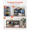 image:imageVEVOR Storage Shelves 3000 lbs 5 Tier Garage Storage Shelving 18 D x 48 W x 78 H Adjustable Metal Shelves for Garage Shelves Utility Rack Shelf Ideal for Kitchen Warehouse Basement Black16 D x 32 W x 63 H