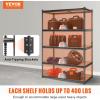 image:imageVEVOR Storage Shelves 3000 lbs 5 Tier Garage Storage Shelving 18 D x 48 W x 78 H Adjustable Metal Shelves for Garage Shelves Utility Rack Shelf Ideal for Kitchen Warehouse Basement Black24 D x 48 W x 72 H
