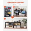 image:imageVEVOR Storage Shelves 3000 lbs 5 Tier Garage Storage Shelving 18 D x 48 W x 78 H Adjustable Metal Shelves for Garage Shelves Utility Rack Shelf Ideal for Kitchen Warehouse Basement Black20 D x 40 W x 57 H