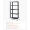 image:imageVEVOR Storage Shelves 3000 lbs 5 Tier Garage Storage Shelving 18 D x 48 W x 78 H Adjustable Metal Shelves for Garage Shelves Utility Rack Shelf Ideal for Kitchen Warehouse Basement Black18 D x 32 W x 72 H