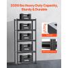 image:imageVEVOR Storage Shelves 3000 lbs 5 Tier Garage Storage Shelving 18 D x 48 W x 78 H Adjustable Metal Shelves for Garage Shelves Utility Rack Shelf Ideal for Kitchen Warehouse Basement Black16 D x 32 W x 72 H