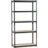 image:imageVEVOR Storage Shelves 3000 lbs 5 Tier Garage Storage Shelving 18 D x 48 W x 78 H Adjustable Metal Shelves for Garage Shelves Utility Rack Shelf Ideal for Kitchen Warehouse Basement Black16 D x 36 W x 714