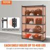 image:imageVEVOR Storage Shelves 3000 lbs 5 Tier Garage Storage Shelving 18 D x 48 W x 78 H Adjustable Metal Shelves for Garage Shelves Utility Rack Shelf Ideal for Kitchen Warehouse Basement Black18 D x 48 W x 72 H