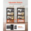 image:imageVEVOR Storage Shelves 3000 lbs 5 Tier Garage Storage Shelving 18 D x 48 W x 78 H Adjustable Metal Shelves for Garage Shelves Utility Rack Shelf Ideal for Kitchen Warehouse Basement Black16 D x 32 W x 63 H