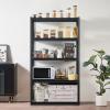 image:imageVEVOR Storage Shelves 3000 lbs 5 Tier Garage Storage Shelving 18 D x 48 W x 78 H Adjustable Metal Shelves for Garage Shelves Utility Rack Shelf Ideal for Kitchen Warehouse Basement Black18 D x 40 W x 72 H