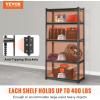 image:imageVEVOR Storage Shelves 3000 lbs 5 Tier Garage Storage Shelving 18 D x 48 W x 78 H Adjustable Metal Shelves for Garage Shelves Utility Rack Shelf Ideal for Kitchen Warehouse Basement Black12D x 30W x 60H