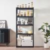 image:imageVEVOR Storage Shelves 3000 lbs 5 Tier Garage Storage Shelving 18 D x 48 W x 78 H Adjustable Metal Shelves for Garage Shelves Utility Rack Shelf Ideal for Kitchen Warehouse Basement Black16 D x 32 W x 72 H