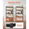 image:imageVEVOR Storage Shelves 3000 lbs 5 Tier Garage Storage Shelving 18 D x 48 W x 78 H Adjustable Metal Shelves for Garage Shelves Utility Rack Shelf Ideal for Kitchen Warehouse Basement Black16 D x 36 W x 714