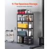 image:imageVEVOR Storage Shelves 3000 lbs 5 Tier Garage Storage Shelving 18 D x 48 W x 78 H Adjustable Metal Shelves for Garage Shelves Utility Rack Shelf Ideal for Kitchen Warehouse Basement Black18 D x 36 W x 72 H