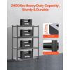 image:imageVEVOR Storage Shelves 3000 lbs 5 Tier Garage Storage Shelving 18 D x 48 W x 78 H Adjustable Metal Shelves for Garage Shelves Utility Rack Shelf Ideal for Kitchen Warehouse Basement Black20 D x 40 W x 57 H