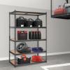 image:imageVEVOR Storage Shelves 3000 lbs 5 Tier Garage Storage Shelving 18 D x 48 W x 78 H Adjustable Metal Shelves for Garage Shelves Utility Rack Shelf Ideal for Kitchen Warehouse Basement Black24 D x 48 W x 72 H