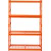 image:imageVEVOR Storage Shelves 3000 lbs 5 Tier Heavy Duty Garage Shelving 24 D x 48 W x 72 H Adjustable Metal Shelves for Industrial Shelving Unit Utility Shelf for Kitchen Warehouse Basement BlackOrange