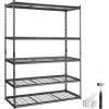 image:imageVEVOR Storage Shelves 3000 lbs 5 Tier Heavy Duty Garage Shelving 24 D x 48 W x 72 H Adjustable Metal Shelves for Industrial Shelving Unit Utility Shelf for Kitchen Warehouse Basement BlackBlack