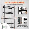 image:imageVEVOR Storage Shelves 3000 lbs 5 Tier Heavy Duty Garage Shelving 24 D x 48 W x 72 H Adjustable Metal Shelves for Industrial Shelving Unit Utility Shelf for Kitchen Warehouse Basement BlackBlack