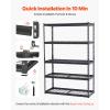 image:imageVEVOR Storage Shelves 3000 lbs 5 Tier Heavy Duty Garage Shelving 24 D x 48 W x 72 H Adjustable Metal Shelves for Industrial Shelving Unit Utility Shelf for Kitchen Warehouse Basement BlackBlack