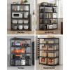 image:imageVEVOR Storage Shelves 3000 lbs 5 Tier Heavy Duty Garage Shelving 24 D x 48 W x 72 H Adjustable Metal Shelves for Industrial Shelving Unit Utility Shelf for Kitchen Warehouse Basement BlackBlack