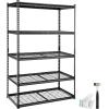 image:imageVEVOR Storage Shelves 3000 lbs 5 Tier Heavy Duty Garage Shelving 24 D x 48 W x 72 H Adjustable Metal Shelves for Industrial Shelving Unit Utility Shelf for Kitchen Warehouse Basement BlackBlack