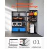 image:imageVEVOR Storage Shelves 3000 lbs 5 Tier Heavy Duty Garage Shelving 24 D x 48 W x 72 H Adjustable Metal Shelves for Industrial Shelving Unit Utility Shelf for Kitchen Warehouse Basement BlackBlack