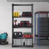 image:imageVEVOR Storage Shelves 3000 lbs 5 Tier Heavy Duty Garage Shelving 24 D x 48 W x 72 H Adjustable Metal Shelves for Industrial Shelving Unit Utility Shelf for Kitchen Warehouse Basement BlackBlack