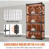 image:imageVEVOR Storage Shelves 3000 lbs 5 Tier Heavy Duty Garage Shelving 24 D x 48 W x 72 H Adjustable Metal Shelves for Industrial Shelving Unit Utility Shelf for Kitchen Warehouse Basement BlackBlack