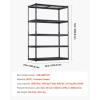 image:imageVEVOR Storage Shelves 3000 lbs 5 Tier Heavy Duty Garage Shelving 24 D x 48 W x 72 H Adjustable Metal Shelves for Industrial Shelving Unit Utility Shelf for Kitchen Warehouse Basement BlackBlack
