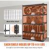 image:imageVEVOR Storage Shelves 3000 lbs 5 Tier Heavy Duty Garage Shelving 24 D x 48 W x 72 H Adjustable Metal Shelves for Industrial Shelving Unit Utility Shelf for Kitchen Warehouse Basement BlackBlack