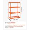 image:imageVEVOR Storage Shelves 3000 lbs 5 Tier Heavy Duty Garage Shelving 24 D x 48 W x 72 H Adjustable Metal Shelves for Industrial Shelving Unit Utility Shelf for Kitchen Warehouse Basement BlackOrange