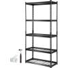 image:imageVEVOR Storage Shelves 3000 lbs 5 Tier Heavy Duty Garage Shelving 24 D x 48 W x 72 H Adjustable Metal Shelves for Industrial Shelving Unit Utility Shelf for Kitchen Warehouse Basement BlackBlack