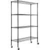 image:imageVEVOR Storage Shelves 3000 lbs 5 Tier Heavy Duty Garage Shelving 24 D x 48 W x 72 H Adjustable Metal Shelves for Industrial Shelving Unit Utility Shelf for Kitchen Warehouse Basement BlackBlack