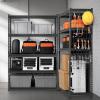image:imageVEVOR Storage Shelves 3000 lbs 5 Tier Heavy Duty Garage Shelving 24 D x 48 W x 72 H Adjustable Metal Shelves for Industrial Shelving Unit Utility Shelf for Kitchen Warehouse Basement BlackBlack