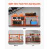 image:imageVEVOR Storage Shelves 3000 lbs 5 Tier Heavy Duty Garage Shelving 24 D x 48 W x 72 H Adjustable Metal Shelves for Industrial Shelving Unit Utility Shelf for Kitchen Warehouse Basement BlackOrange