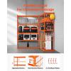 image:imageVEVOR Storage Shelves 3000 lbs 5 Tier Heavy Duty Garage Shelving 24 D x 48 W x 72 H Adjustable Metal Shelves for Industrial Shelving Unit Utility Shelf for Kitchen Warehouse Basement BlackOrange