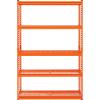 image:imageVEVOR Storage Shelves 3000 lbs 5 Tier Heavy Duty Garage Shelving 24 D x 48 W x 72 H Adjustable Metal Shelves for Industrial Shelving Unit Utility Shelf for Kitchen Warehouse Basement BlackOrange