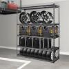 image:imageVEVOR Storage Shelves 3000 lbs 5 Tier Heavy Duty Garage Shelving 24 D x 48 W x 72 H Adjustable Metal Shelves for Industrial Shelving Unit Utility Shelf for Kitchen Warehouse Basement BlackBlack