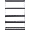 image:imageVEVOR Storage Shelves 3000 lbs 5 Tier Heavy Duty Garage Shelving 24 D x 48 W x 72 H Adjustable Metal Shelves for Industrial Shelving Unit Utility Shelf for Kitchen Warehouse Basement BlackBlack
