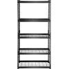 image:imageVEVOR Storage Shelves 3000 lbs 5 Tier Heavy Duty Garage Shelving 24 D x 48 W x 72 H Adjustable Metal Shelves for Industrial Shelving Unit Utility Shelf for Kitchen Warehouse Basement BlackBlack