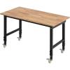 image:imageVEVOR Adjustable Workbench 48 x 20inch Heavy Duty Work Bench with 285383 Inches Height Adjustment 2000 lbs Capacity Garage Workbench with Power Outlets Suitable for Office Garage WorkshopUniversal Wheels48x24
