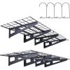 image:imageVEVOR Garage Shelving Wall Mounted 1 x 4 ft Heavy Duty Shelves 400 lbs Load Capacity Storage Rack Floating 2 Pack Suitable for Shop Shed Storage Black LL12482 x 6 ft