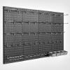 image:imageVEVOR Metal Pegboard Panels 24 x 12 Pegboard 4 Panels Heavy Duty Peg Board Wall Organizer with Accessories for Living Room Garage Tool Storage Office Organization Craft Room Kitchen Home Black4 PCS