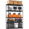 image:imageVEVOR Storage Shelves 3000 lbs 5 Tier Heavy Duty Garage Shelving 24 D x 48 W x 72 H Adjustable Metal Shelves for Industrial Shelving Unit Utility Shelf for Kitchen Warehouse Basement BlackBlack
