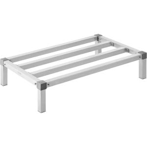 image:imageVEVOR Aluminum Dunnage Rack 48 x 14 Commercial Food Floor Rack 8 Off the Floor 1000 lbs Capacity AllWelded Aluminum Storage for Storage in Restaurants Kitchens Garages and Vehicles36 x 20x 8