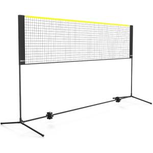 image:imageVEVOR Badminton Net Height Adjustable Volleyball Net Wide Foldable Pickleball Net Portable Easy Setup Tennis Net Set with Poles Stand and Carry Bag for Kids Backyard Game Indoor Outdoor Use10ft