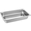 image:imageVEVOR 4 Pack Full Size Steam Table Pan4 Inch Deep 13L Capacity  Stainless Steel Food Container for Oven Hotel  AntiJam Design37 Deep  4 Pack