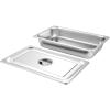 image:imageVEVOR 4 Pack Full Size Steam Table Pan4 Inch Deep 13L Capacity  Stainless Steel Food Container for Oven Hotel  AntiJam Design37 Deep  4 Pack