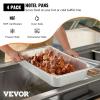 image:imageVEVOR 4 Pack Full Size Steam Table Pan4 Inch Deep 13L Capacity  Stainless Steel Food Container for Oven Hotel  AntiJam Design4 Deep  4 Pack  Thickened