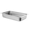 image:imageVEVOR 4 Pack Full Size Steam Table Pan4 Inch Deep 13L Capacity  Stainless Steel Food Container for Oven Hotel  AntiJam Design4 Deep  4 Pack  Upgrade