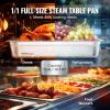 image:imageVEVOR 4 Pack Full Size Steam Table Pan4 Inch Deep 13L Capacity  Stainless Steel Food Container for Oven Hotel  AntiJam Design4 Deep  4 Pack  Upgrade